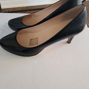 Leather cole haan platform shoes